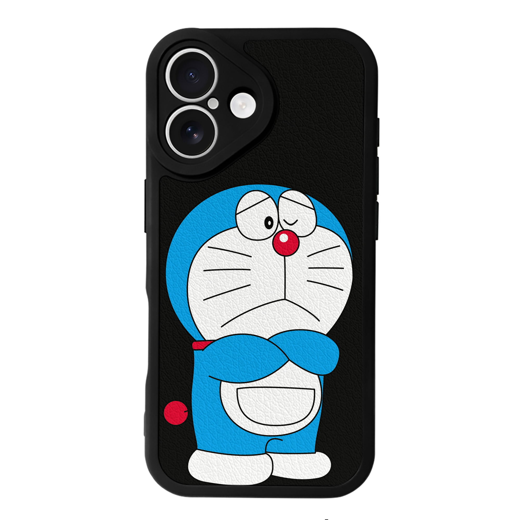 （画像用） ドラえもん Doraemon 【iPhone 16シリーズ対応】シリコンスマホケース（レザー調） 材質：シリコン